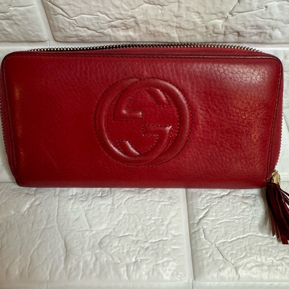 Red Gucci wallet - Picture 6 of 8